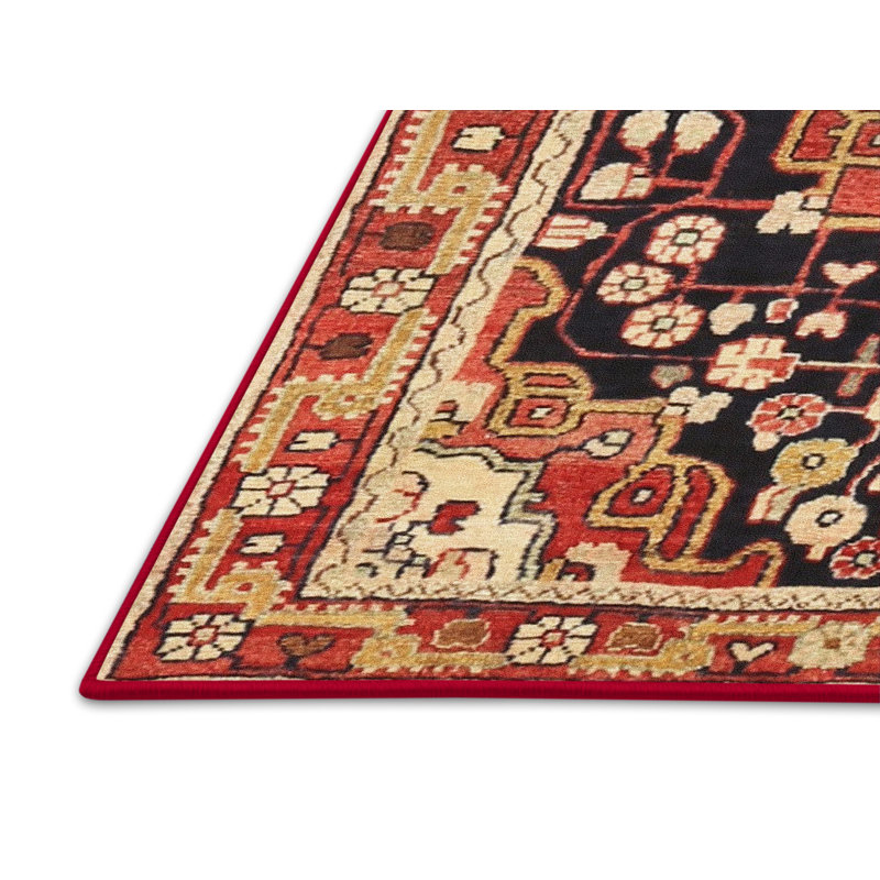 Tapis oriental orange, Rectangle 5 pi x 7 pi