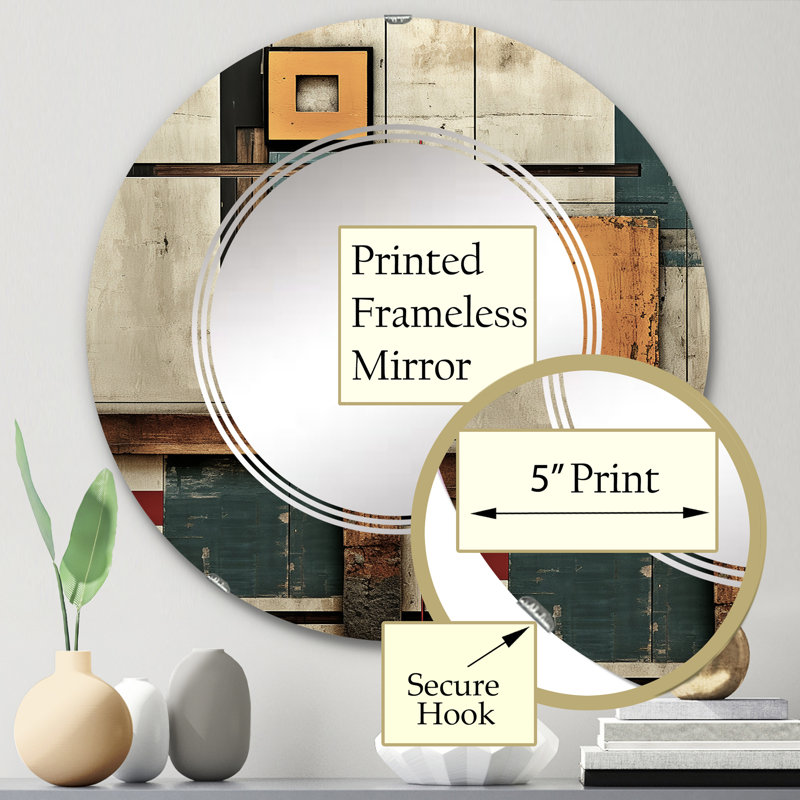 Miroir mural Ridgepass, 24 po x 24 po