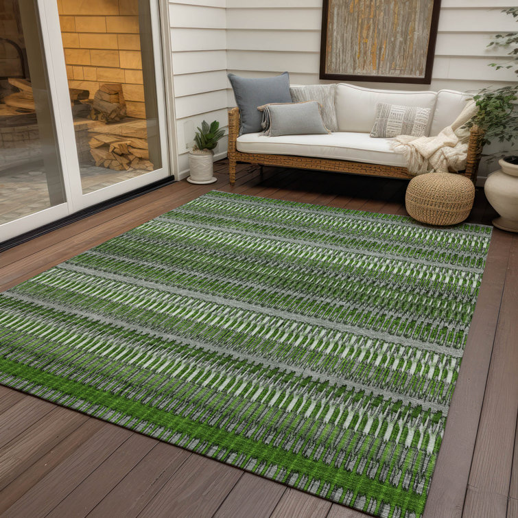 Kinslee Striped Indoor / Outdoor Rug