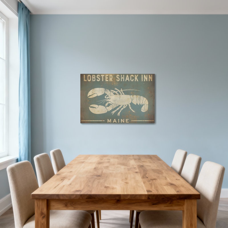 Animaux, homard, cabane, auberge, Maine, enseigne