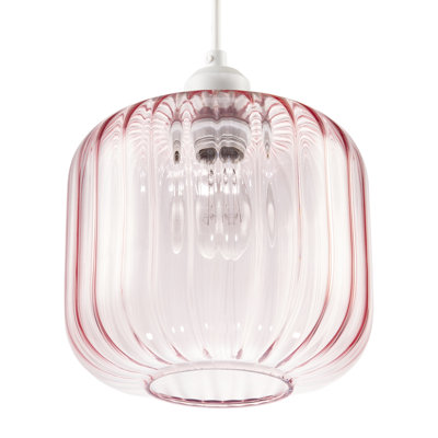 20cm H Glass Square Lamp Shade ( Slip-On )