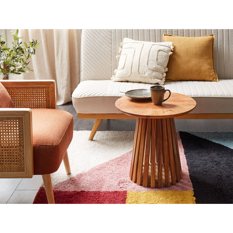 Cutaio Solid Wood Pedestal Coffee Table