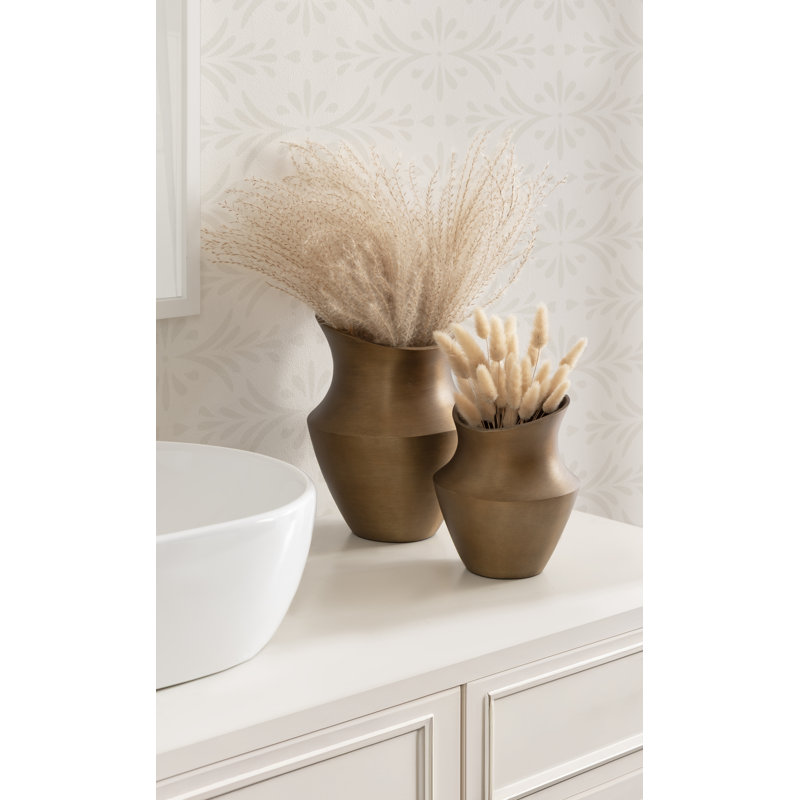 Ensemble de deux vases sculptés Suhana