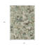 Tapis extérieur lavable floral beige et vert 10 pi x 14 pi beige