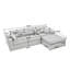 Canapé modulaire de 113 po en velours côtelé 113 po avec 3 coussins décoratifs sans assemblage requis-591164673