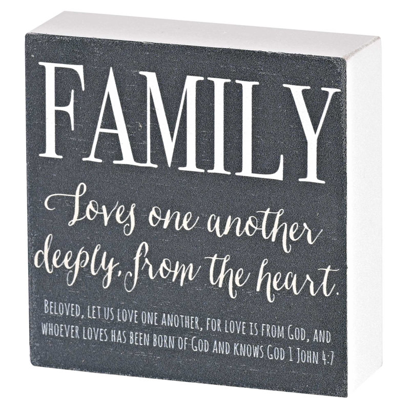 Plaque de table familiale