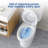 17" Elongated Two-Piece Toilet, Universal Height, 1.28GPF Siphonic Flush, cUPC Certified White