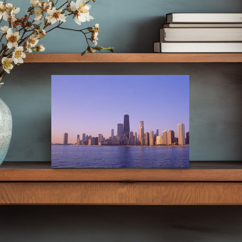 Buildings at the waterfront Lake Michigan Chicago Cook County Illinois USA 1 Piece Wrapped Canvas Wall Art