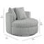 Fauteuil demi-tonneau surdimensionné Mindy