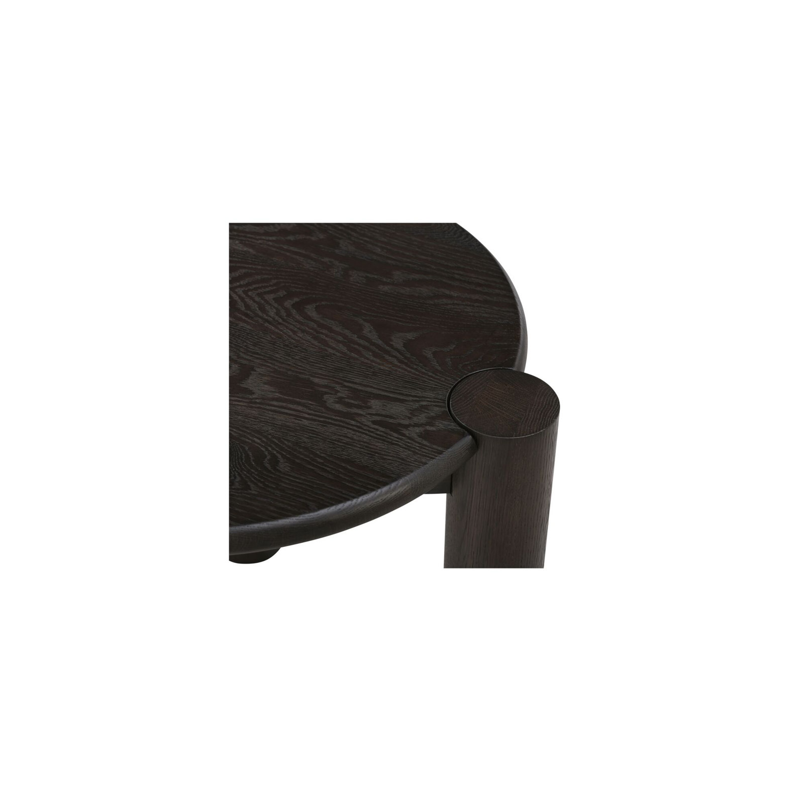Ladonna 22" Oak End Table, Dark Brown Wood