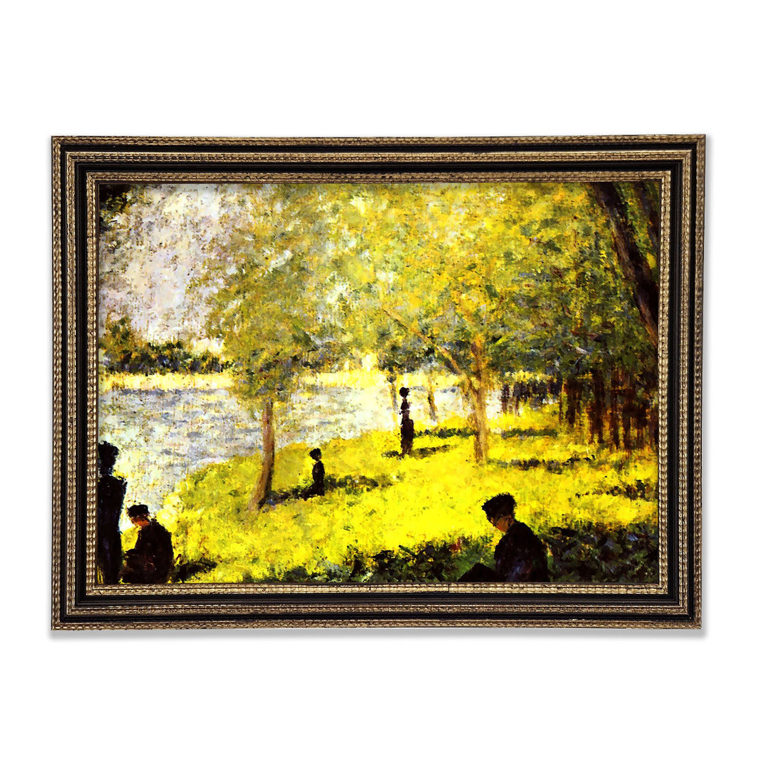 Seurat Gruppe von Menschen - Druck