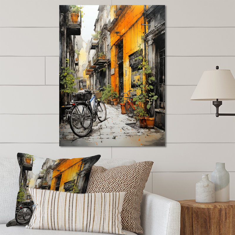 Vélo cycle ville - art mural en métal vélo, H 32 po x l 16 po