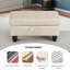 Repose-pieds avec rangement en faux cuir-1098297359