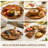 Wood Serving Tray With Handles Round Charcuterie Set With 6 Detachable Pizza Trays