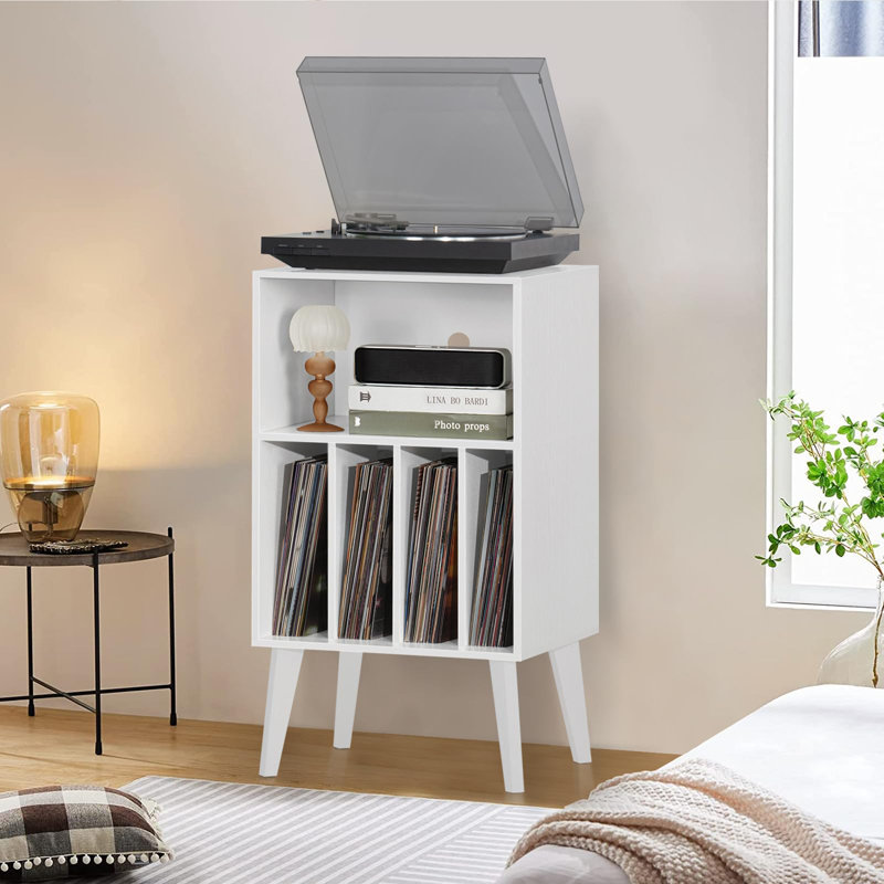 86.87cm H Media Shelves, White