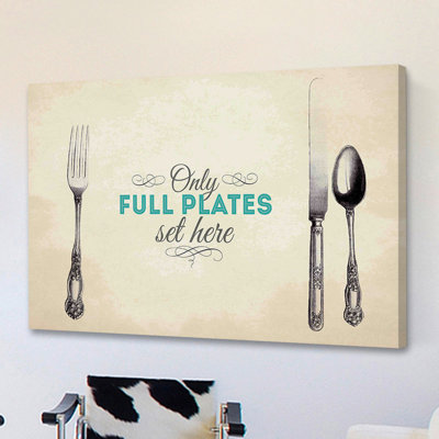 Full Plates - Wrapped Canvas Print