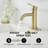 Single Hole Single-Handle Bathroom Faucet With Deck Plate-107439099