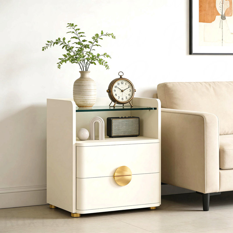 Side Cabinet, Bedside Table Storage Nightstand