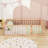 Wooden Floor Bed With Guardrails And Door-319040662