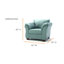 Fauteuil en polyester de 116,84 cm de largeur Darcy-1335880055