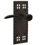 Craftsman Plate Privacy (Bed & Bath) with Swan Lever