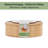 Round Bamboo Box with Mirror Lid