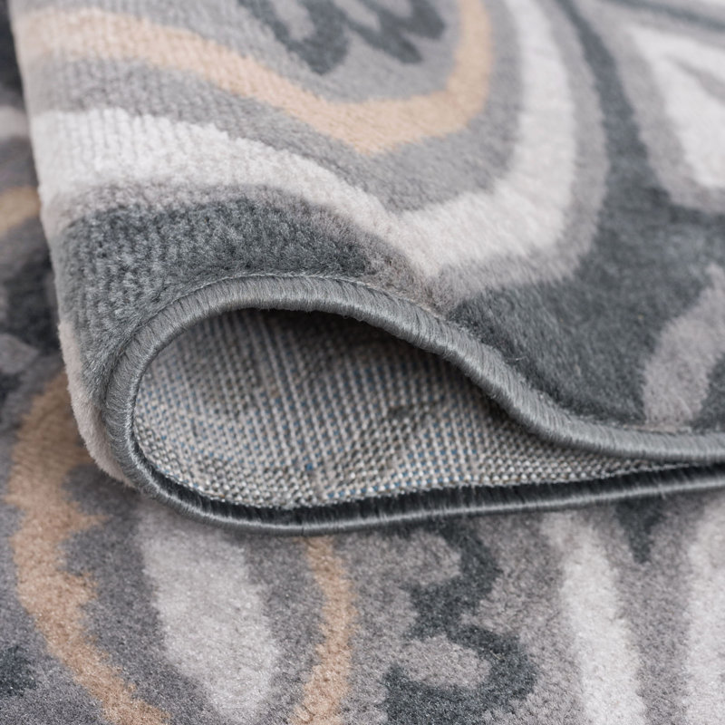 Tapis gris Floressa, Rectangle 5 pi x 7 pi