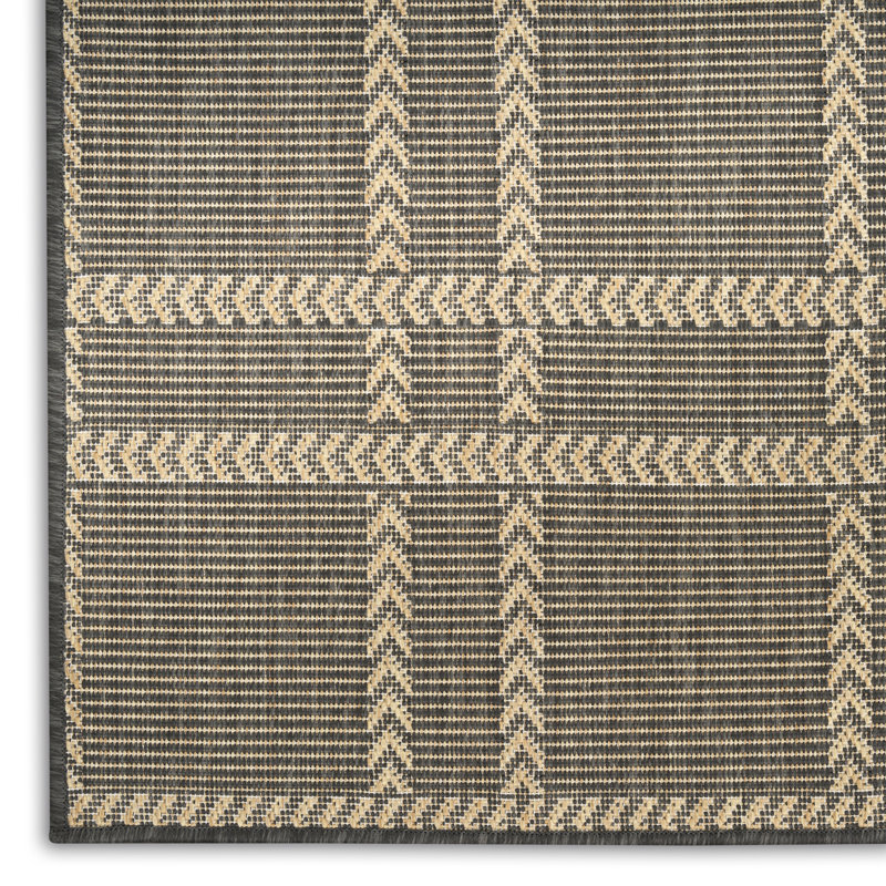 Alibay Plaid Indoor / Outdoor Area Rug, Rectangle 12'8" x 17'9"