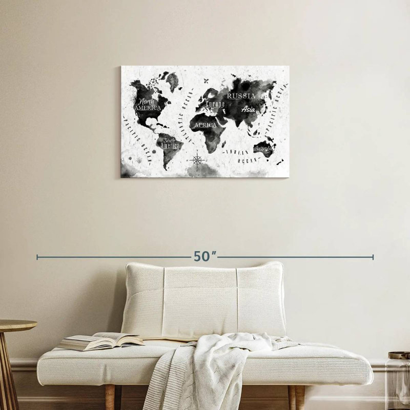 Aliaz Map, 20" H x 30" W