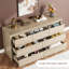 Commode 7 tiroirs en bois sans poignée, armoire de rangement moderne pour chambre à coucher, salon-132527882