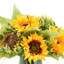 Centre de table tournesols dans un vase en verre-2096485382