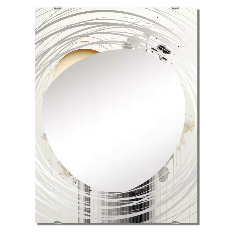 Décoration murale Salawu - Miroir de paysages abstraits MIR131665, 40 po x 30 po