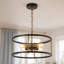 Suspension moderne Chrisse à 4 lumières de style Sputnik pour salon