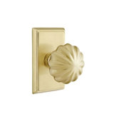 Emtek Passage Interior Mortise Set w/ Rectangular Rosette & Melon Knob (RH)