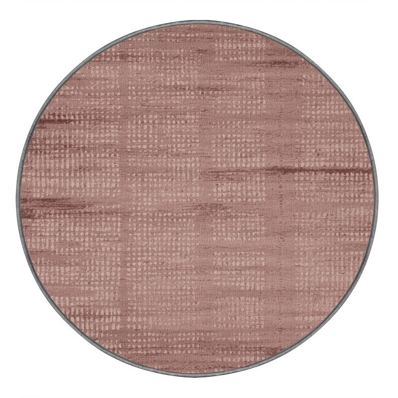 Tapis abstrait lavable à la machine, Rond 3 pi