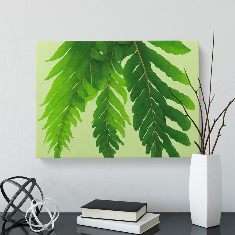 Unusual Fern Leaf - Wrapped Canvas, 35cm H x 50cm W x 3cm D