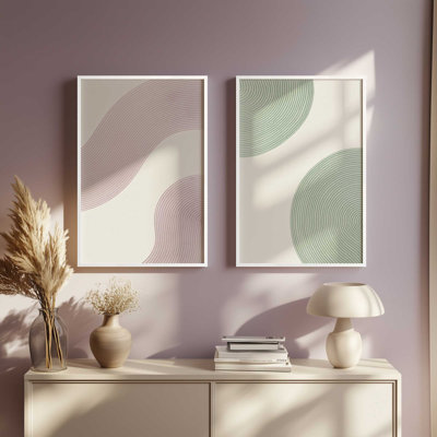 Ribbon Motion Set of 2 Prints