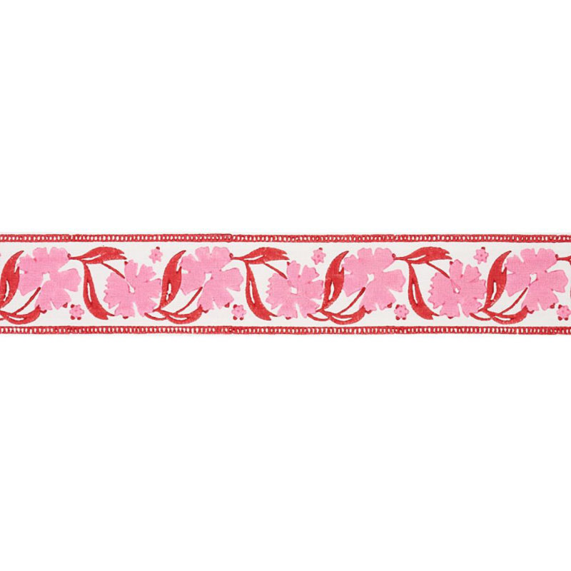 Adra Hand Blocked Tape, Pink/Red