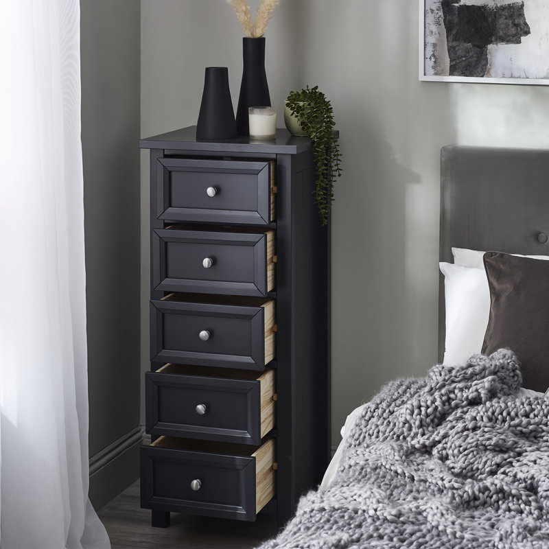Aoife 5 Drawer Tall Chest - Anthracite