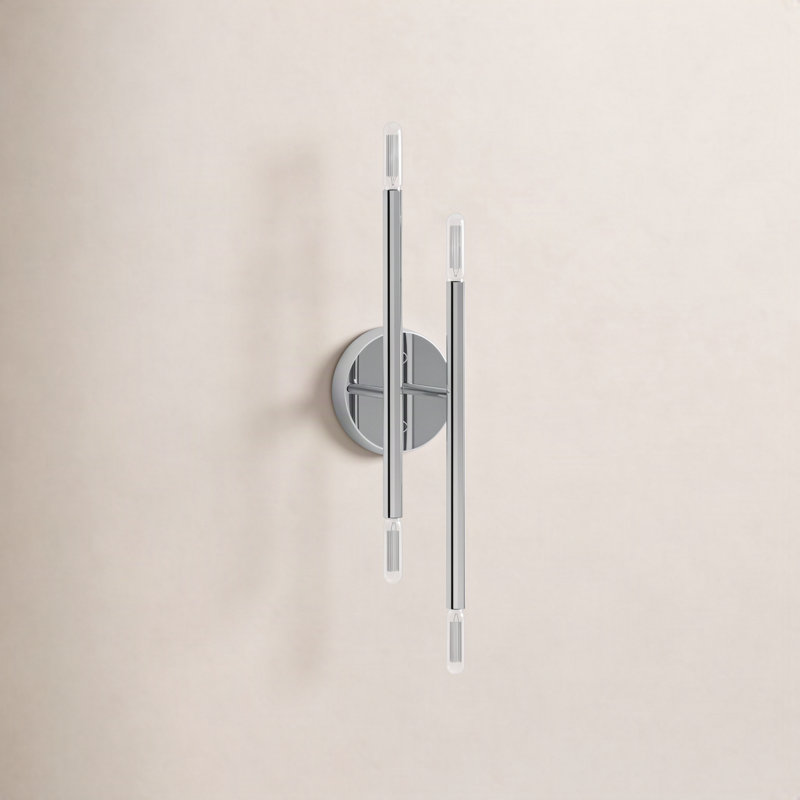 Poco Armed Sconce, Polished Chrome
