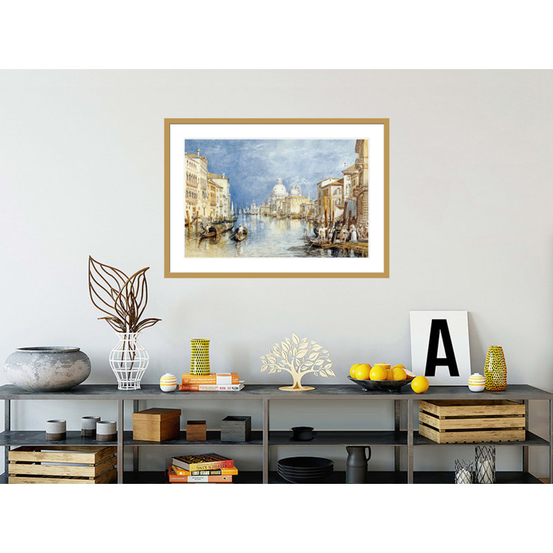 «The Grand Canal Venice» par Joseph Mallord William Turner, impression giclée sur cadre, H 29,4 po x l 41,5 po