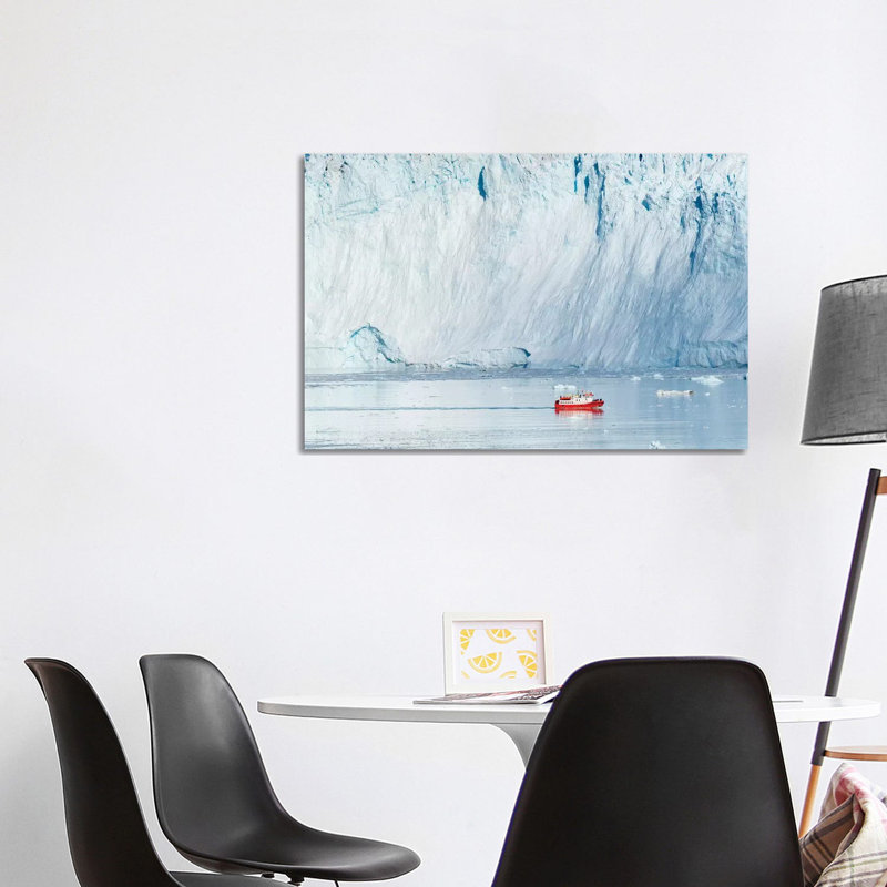 Glacier Eqip (Eqip Sermia) In Western Greenland, Denmark by Martin Zwick - Wrapped Canvas Print