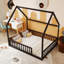 Lits sécuritaires pour lit double, structure de maison en bois de pin, chambre d'enfant de ferme