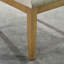 2 chaises en bois massif - Tissu beige, pieds, confortables pour manger 2 chaises contemporaines. Rembourrage en mousse épaisse, tissu. Pieds en ébène / bois flotté pour une utilisation à long terme. Pièce