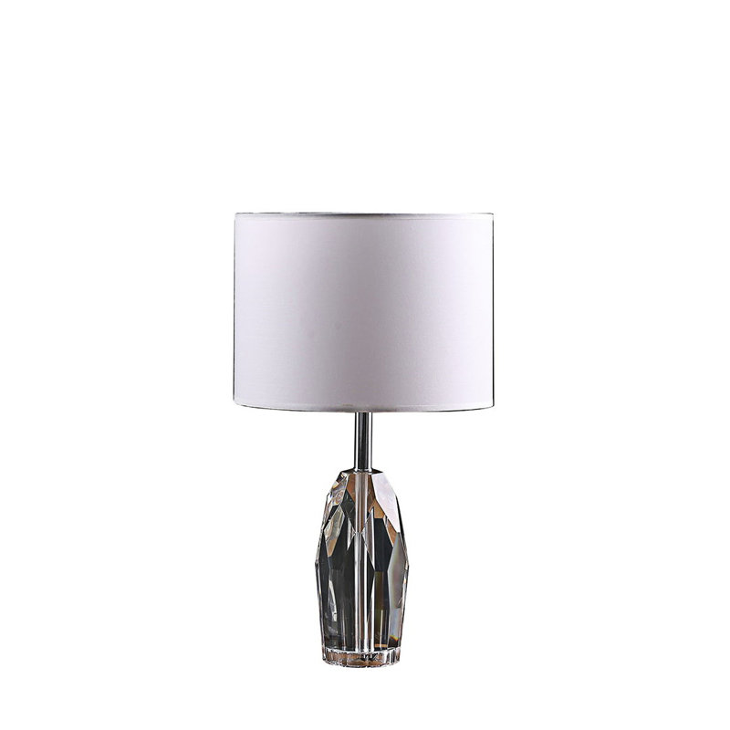Luxurious Solid Crystal Prism Table Lamp With Elegant Design And Warm Lighting