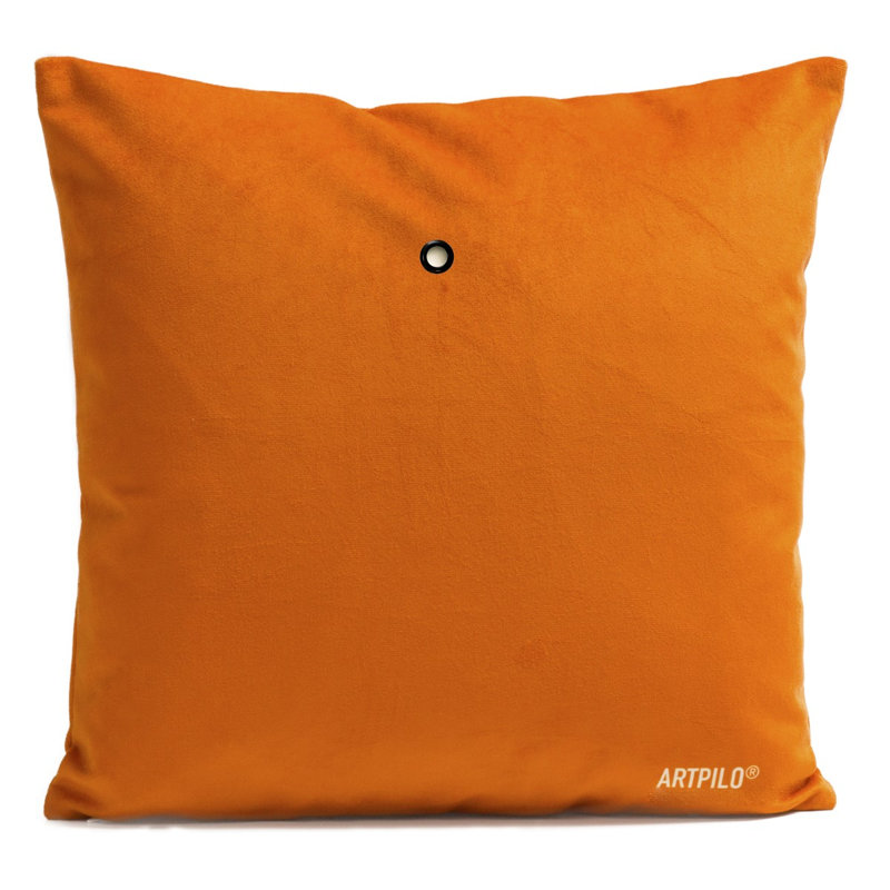 Kayley Square Cushion, Bright Orange