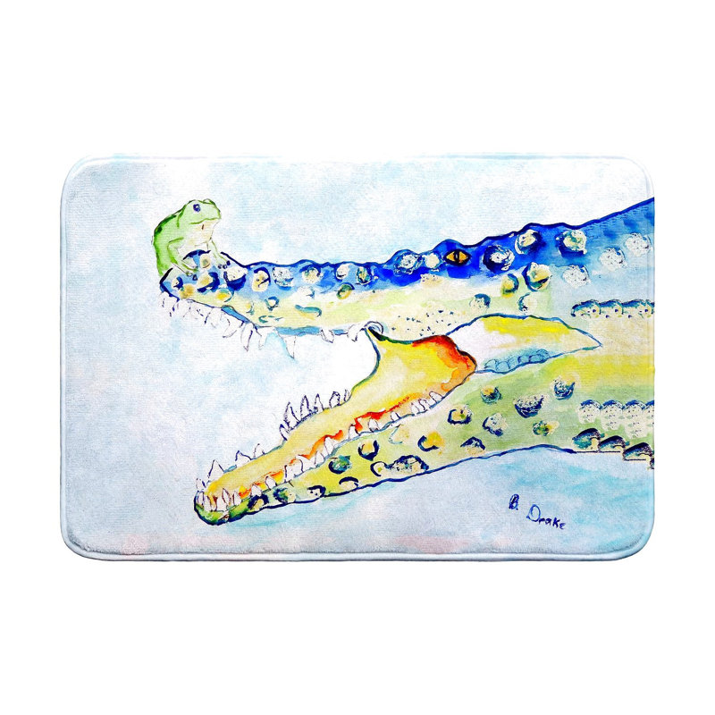 Crocodile & Frog Bath Mat