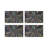 Fireworks Vegan Leather Rectangle Pebble Placemat-50817791