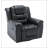 360°Swivel and Rocking Home Theatre Recliner Manual Recliner Chair with Wide Armrest-1900855626