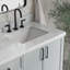 ARIEL Kelly 73 Double Sink Bathroom Vanity with Italian Carrara Marble Top-2082203472